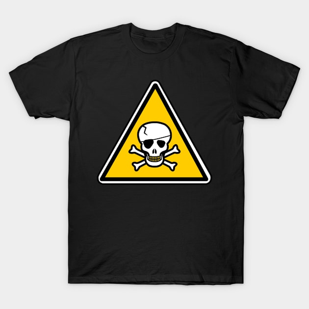 pirate warning T-Shirt by Mamon